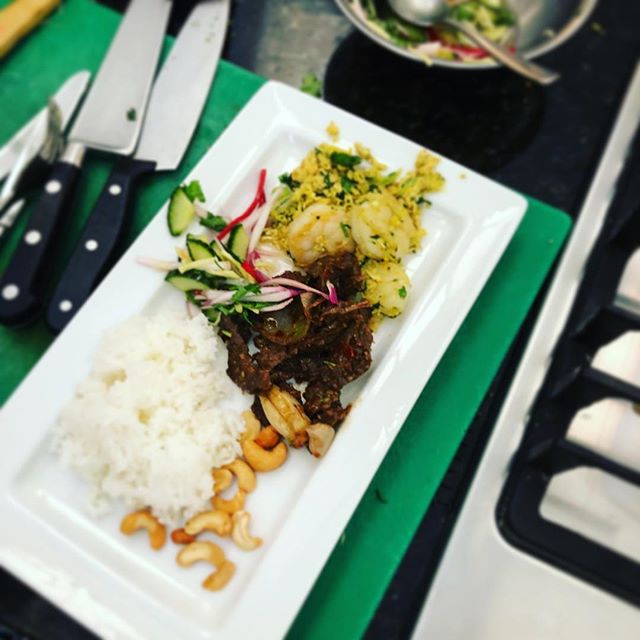 Beef & Prawn stir fries