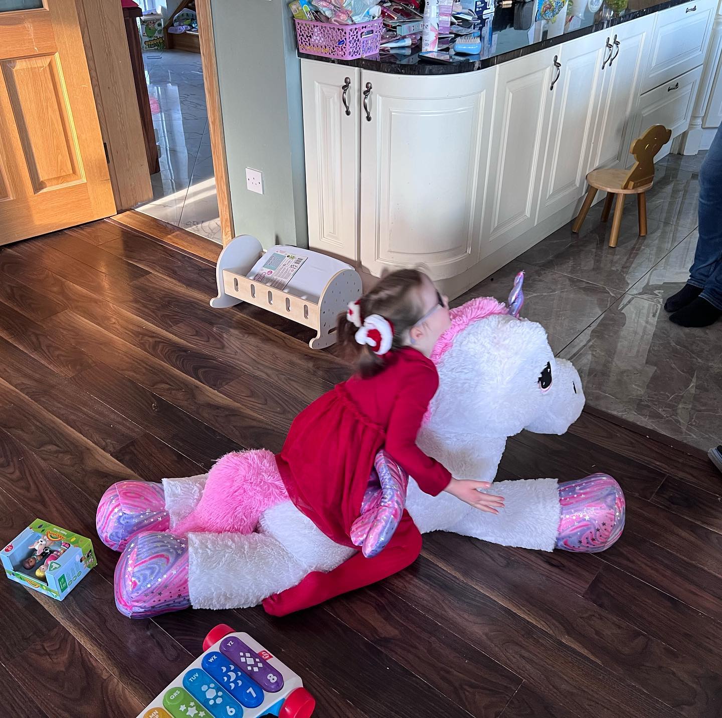 God father birthday duty done - what kid doesn’t want an over sized unicorn!