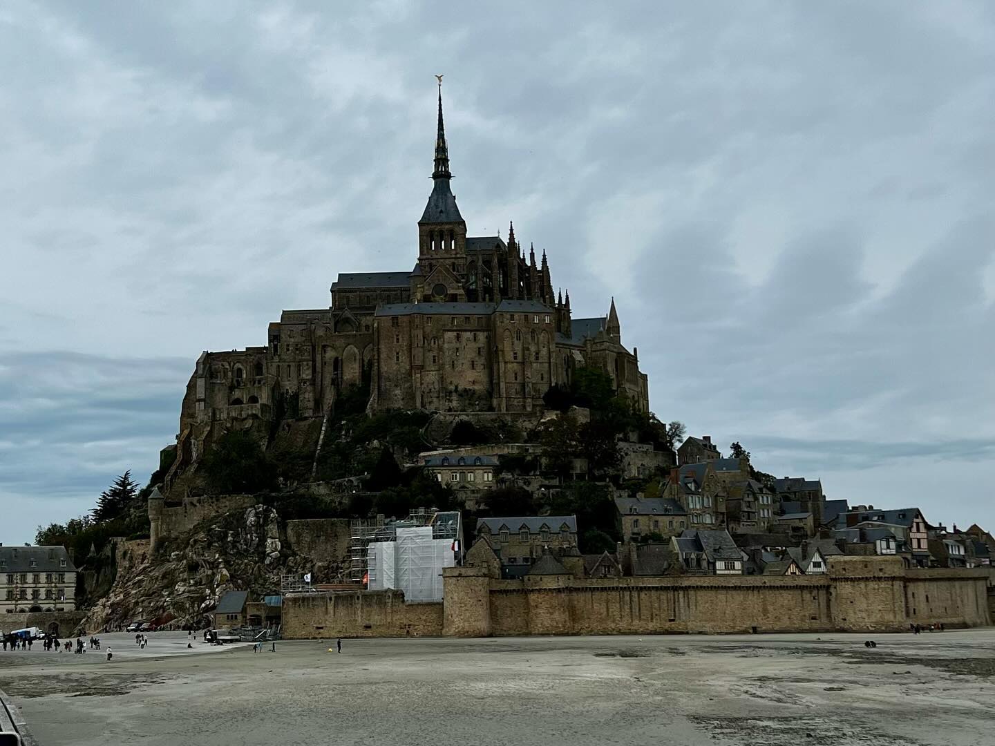 Slowly making our way home…last night at Mont Saint Michel