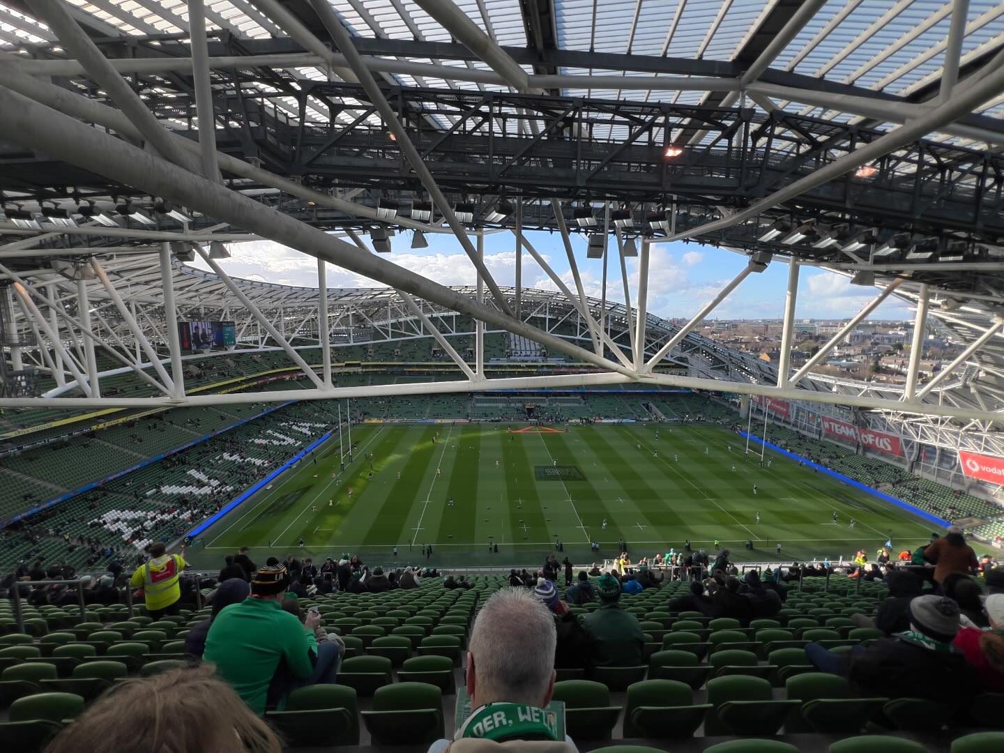 Todays view! Not sure the gods are looking down on Ireland today… but we are!